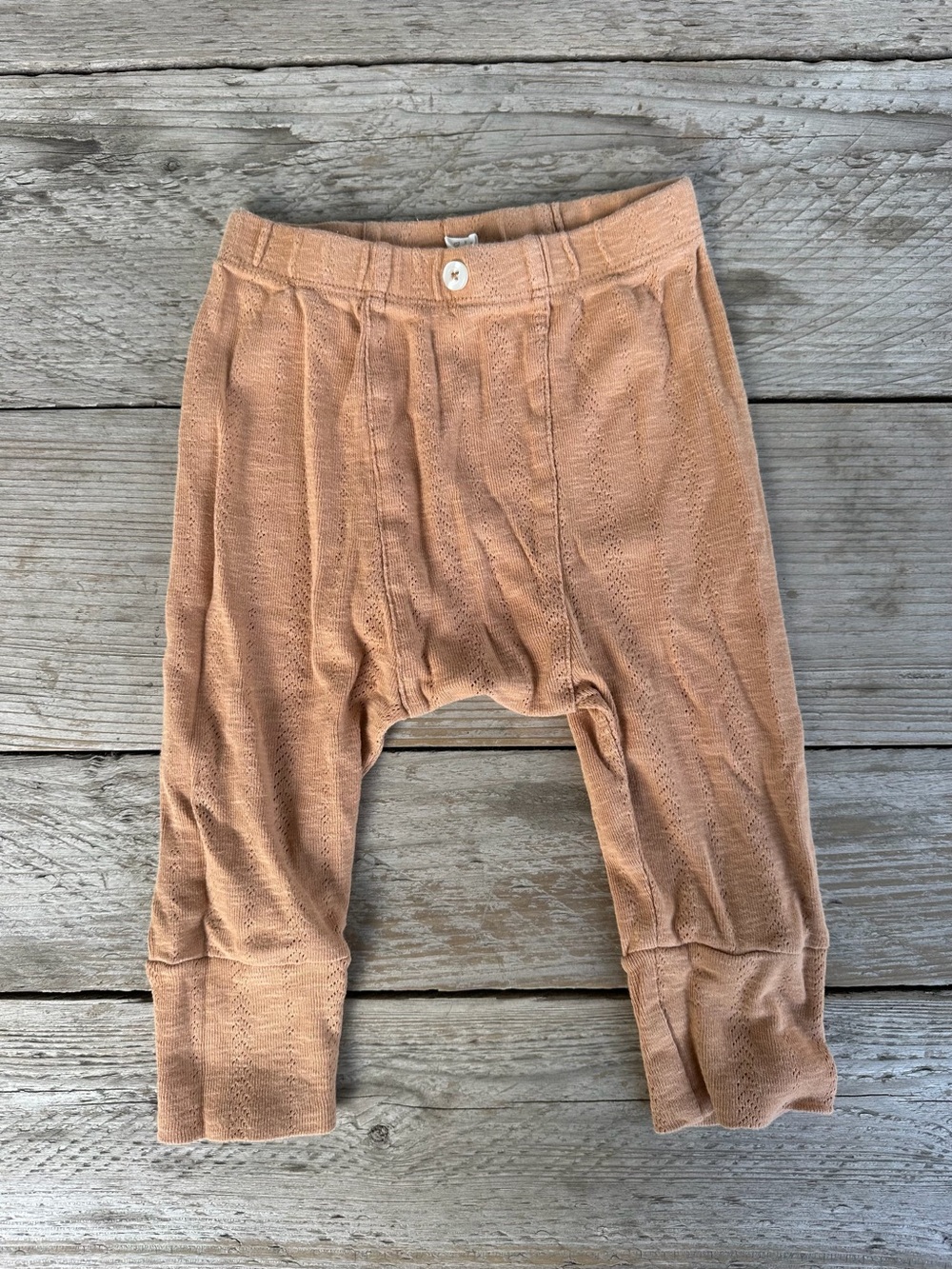 kate quinn Peach/Tan Knit Baby Leggings